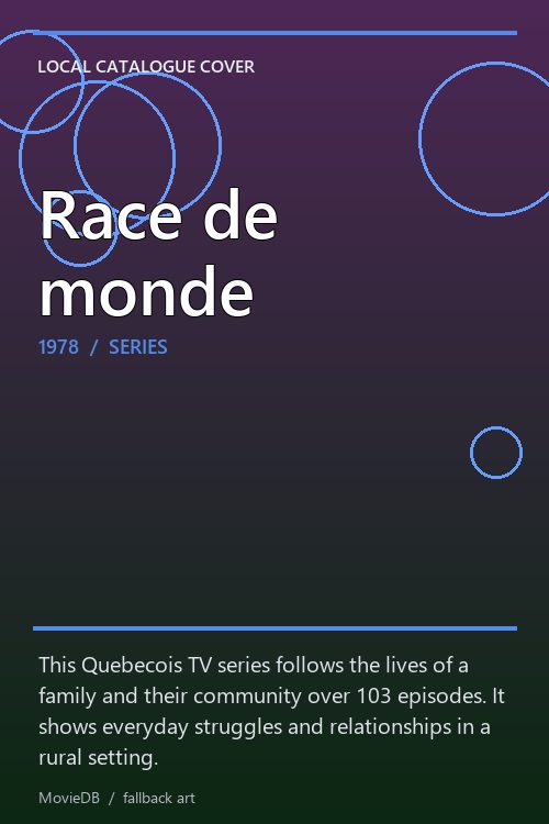 Race de monde poster