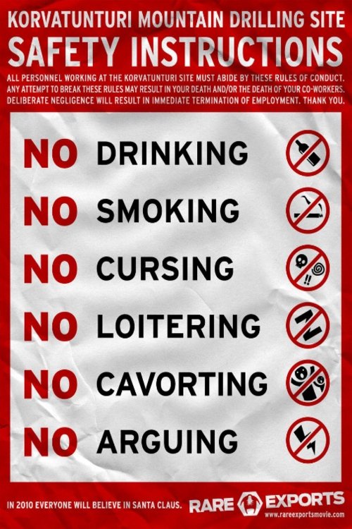 Rare Exports : The Official Safety Instructions poster