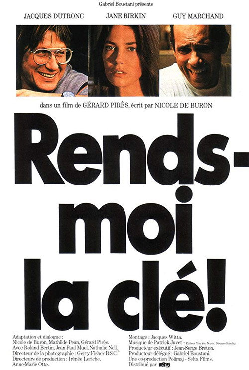Rends-moi la clé poster