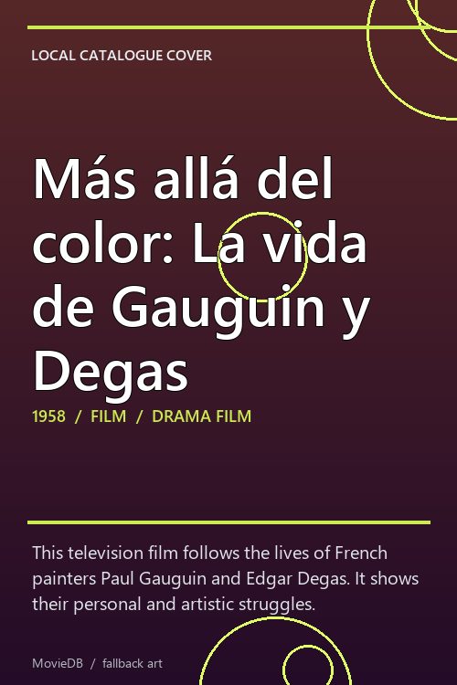 Más allá del color: La vida de Gauguin y Degas poster