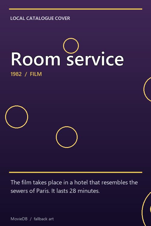 Room service poster