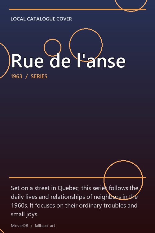 Rue de l'anse poster
