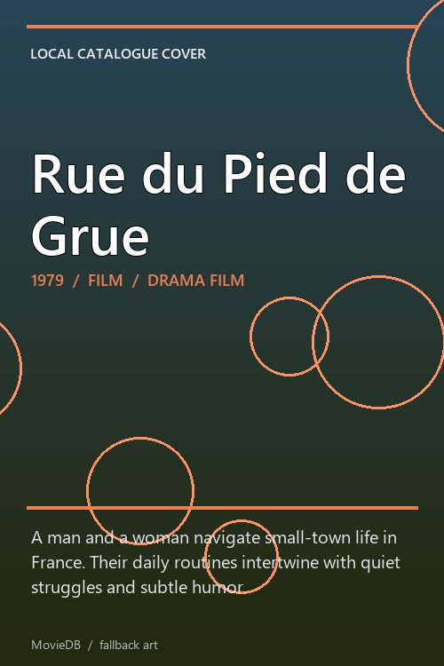 Rue du Pied de Grue poster