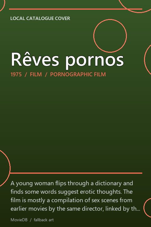 Rêves pornos poster