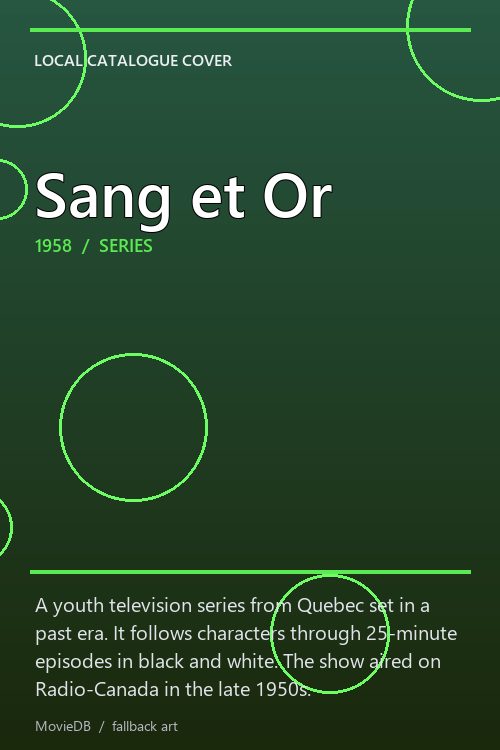 Sang et Or poster
