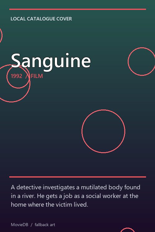 Sanguine poster