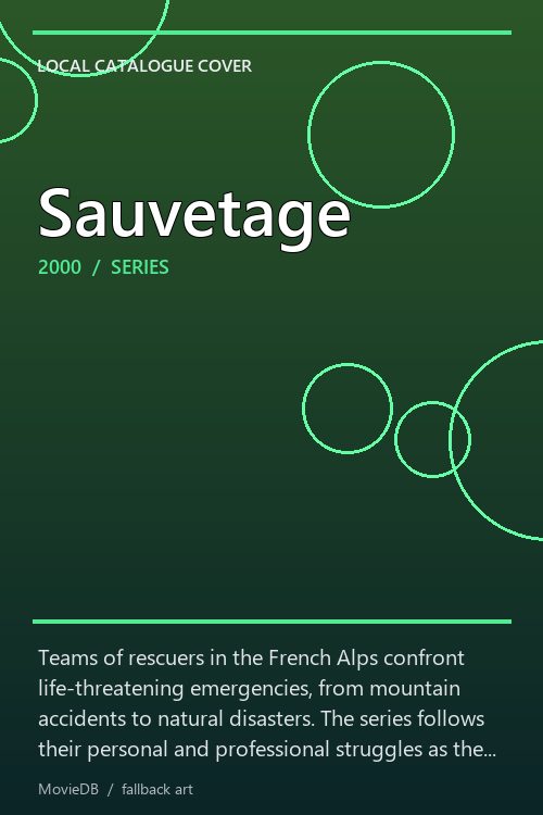 Sauvetage poster