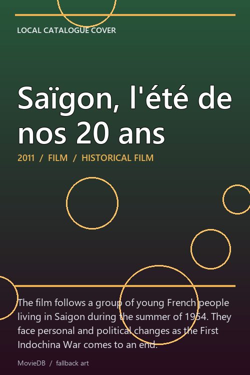 Saïgon, l'été de nos 20 ans poster