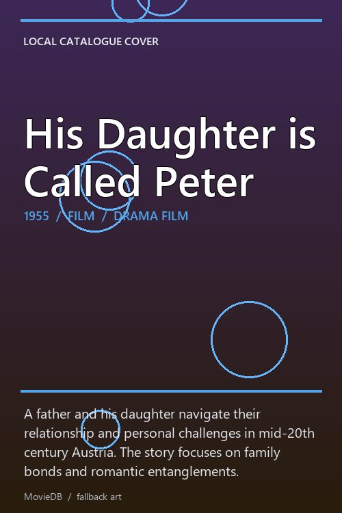 His Daughter is Called Peter poster