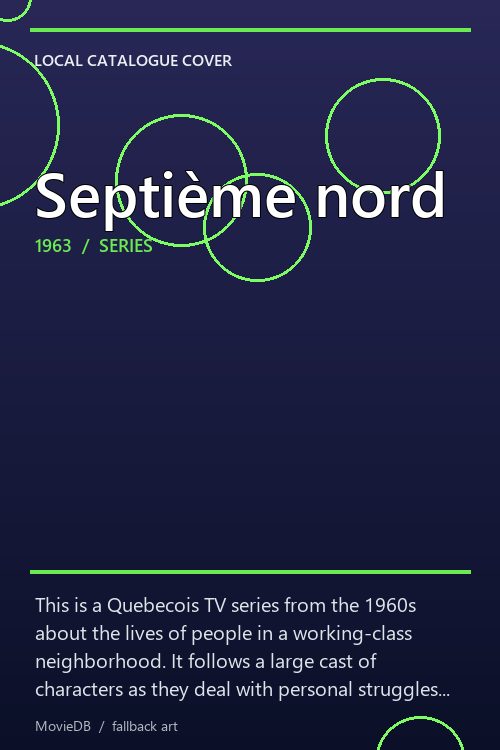 Septième nord poster