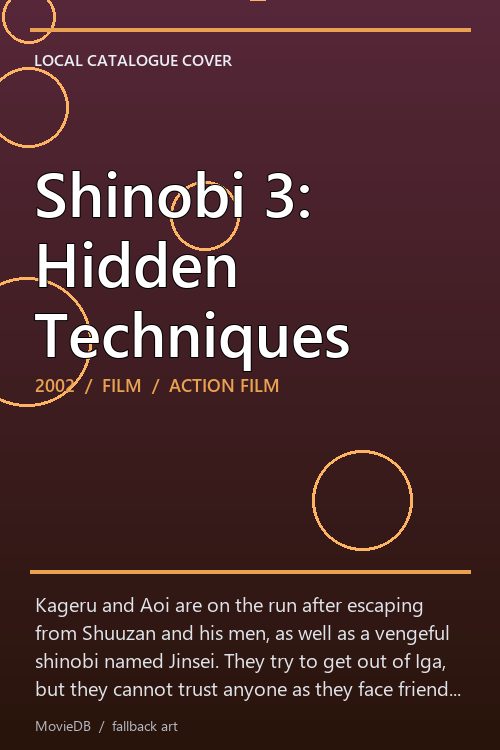 Shinobi 3: Hidden Techniques poster