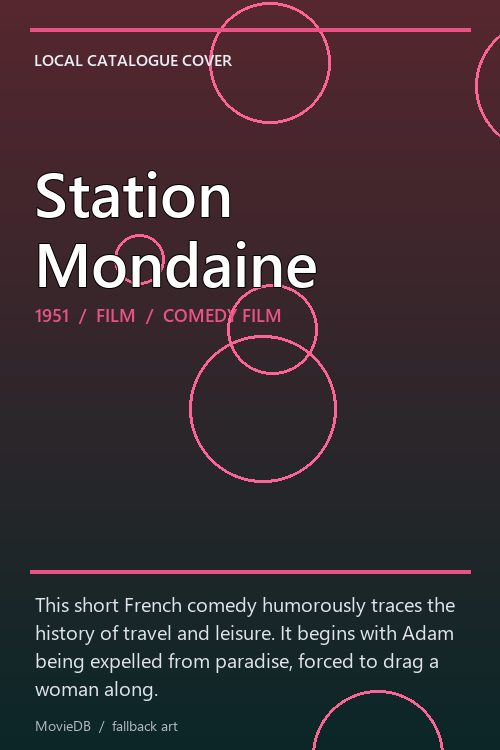 Station Mondaine poster