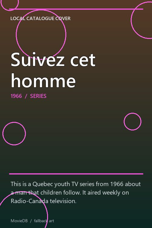 Suivez cet homme poster