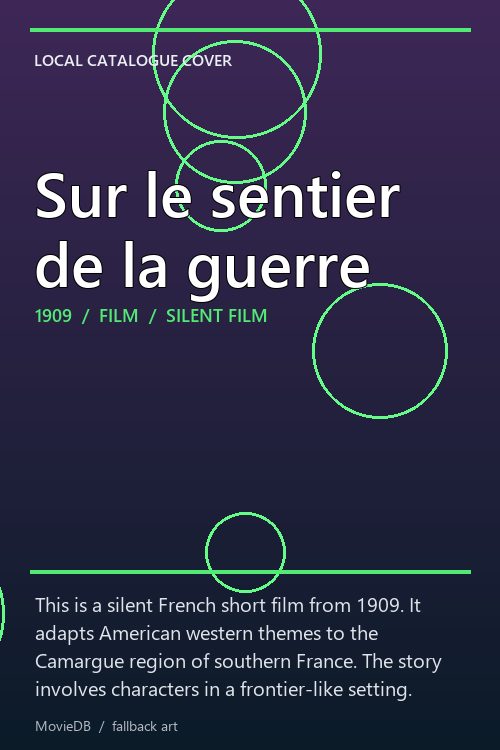 Sur le sentier de la guerre poster