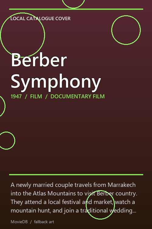 Berber Symphony poster