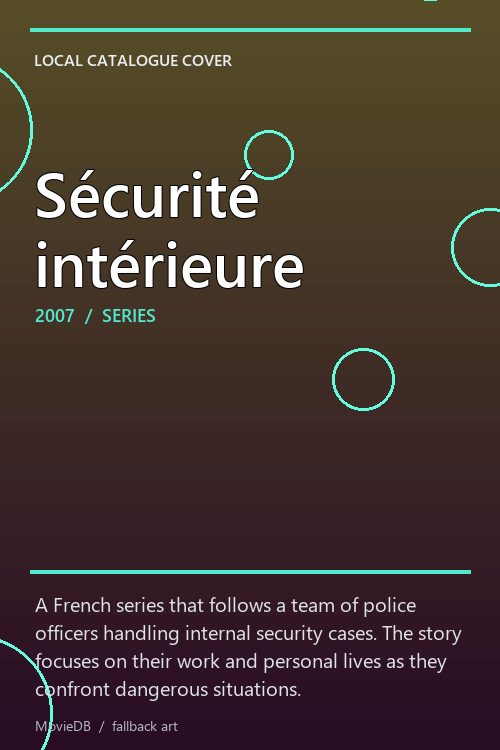 Sécurité intérieure poster