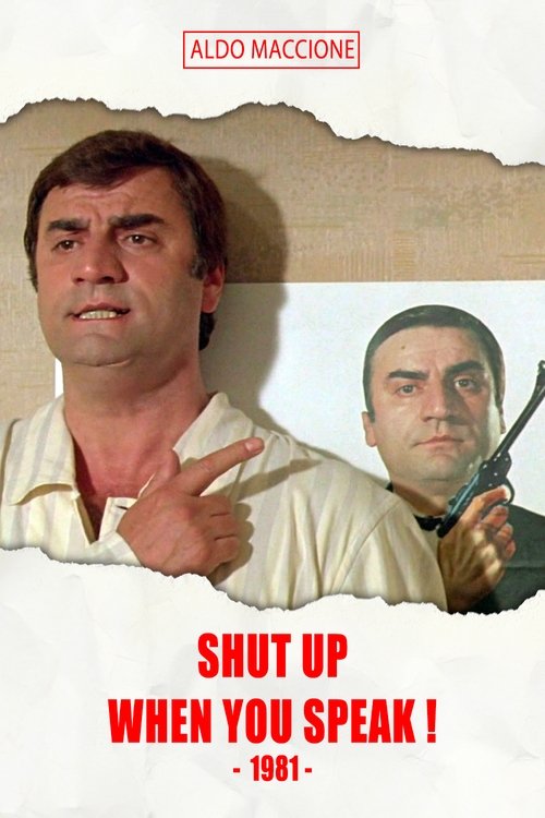 Shut up when you speak poster