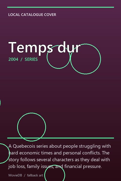 Temps dur poster