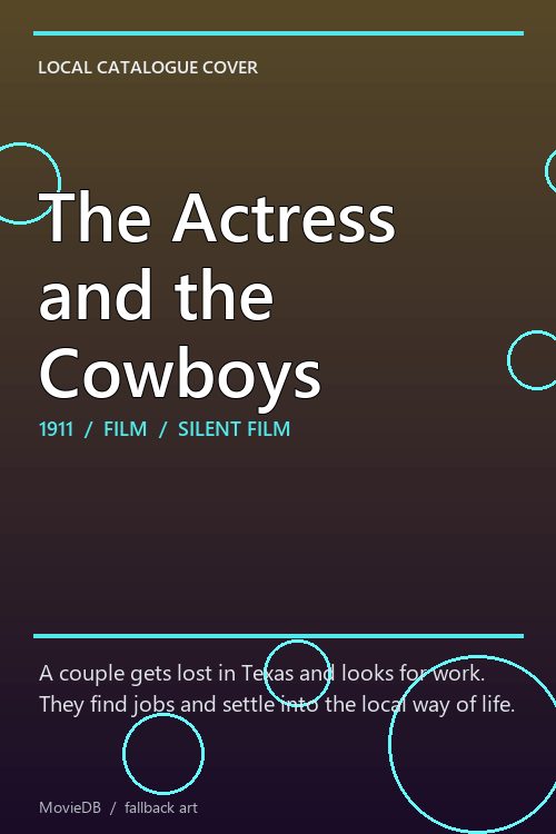 The Actress and the Cowboys poster