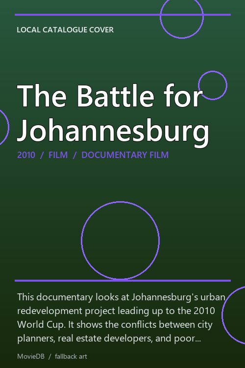 The Battle for Johannesburg poster