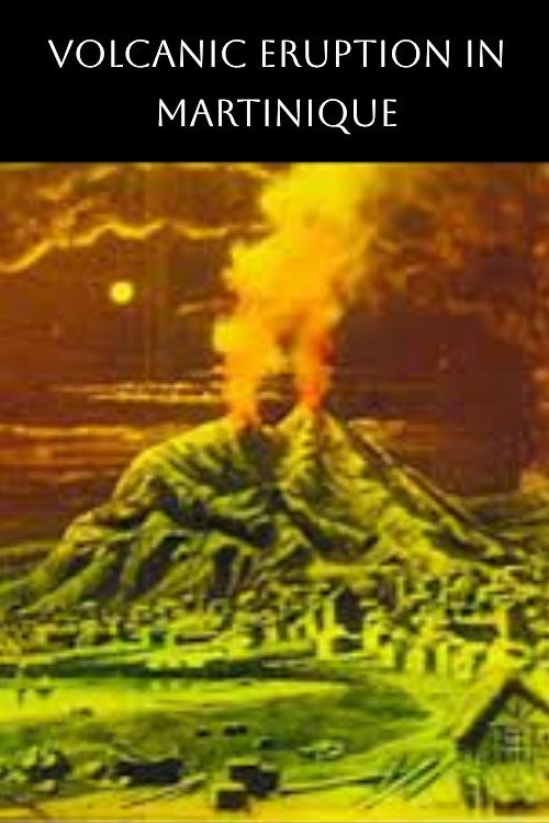 The Eruption of Mt. Pelee poster