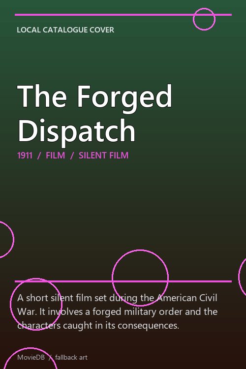 The Forged Dispatch poster