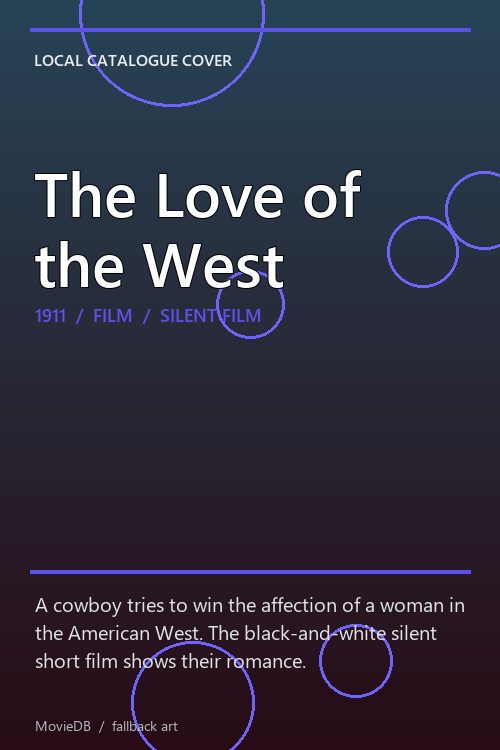 The Love of the West poster