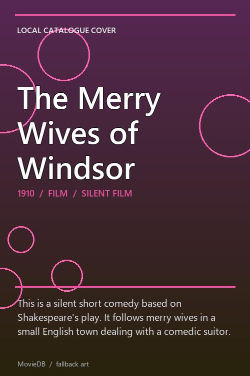 The Merry Wives of Windsor poster