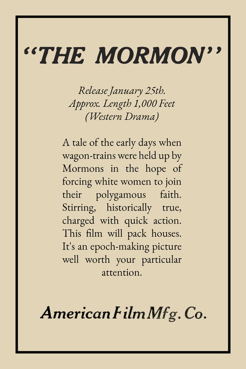 The Mormon poster