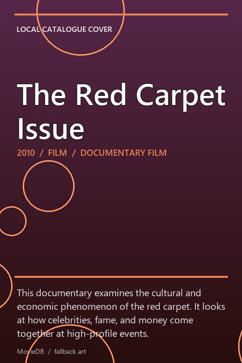 The Red Carpet Issue poster