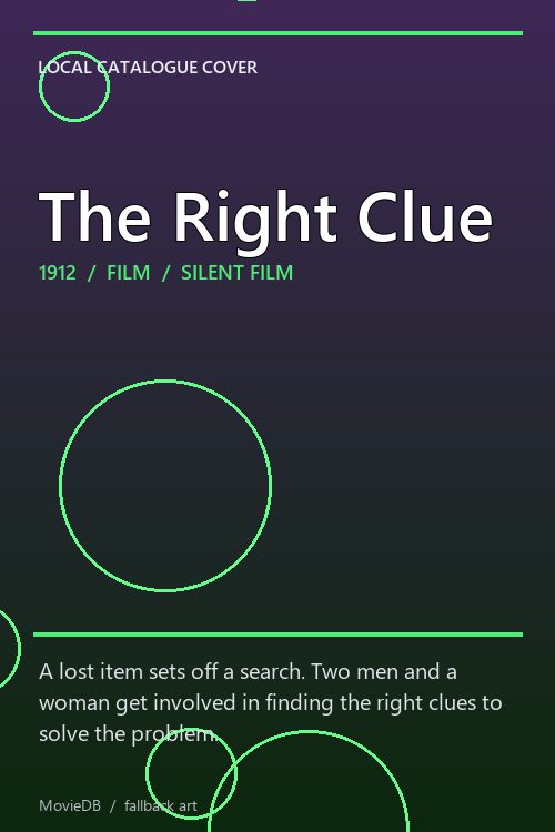 The Right Clue poster