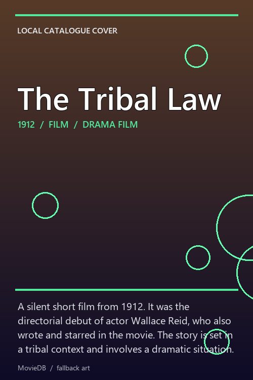 The Tribal Law poster