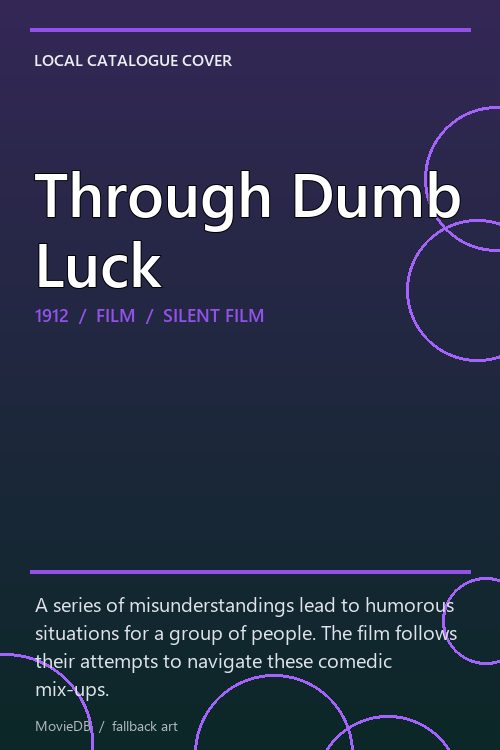 Through Dumb Luck poster