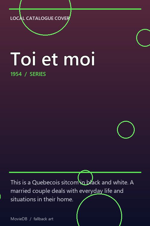 Toi et moi poster