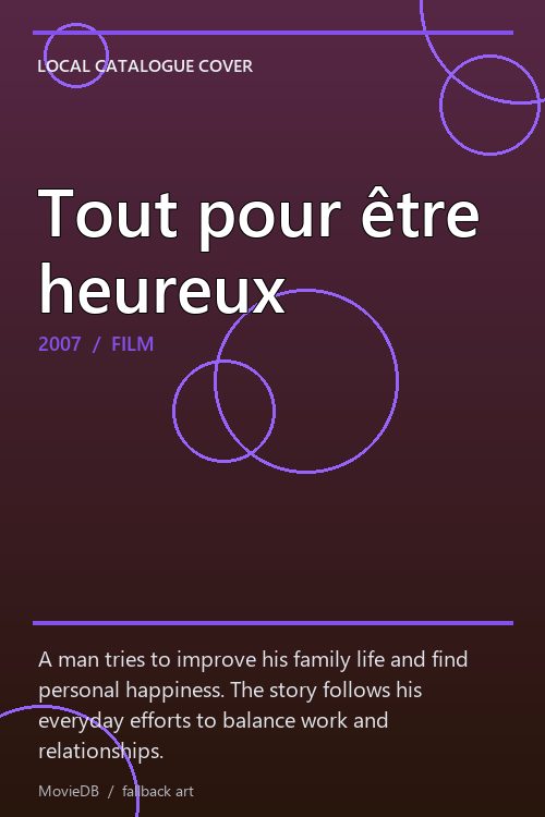 Tout pour être heureux poster