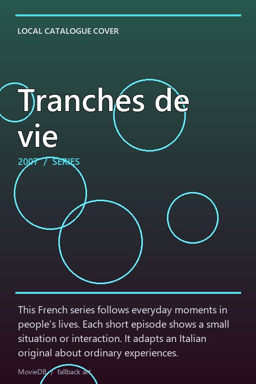 Tranches de vie poster