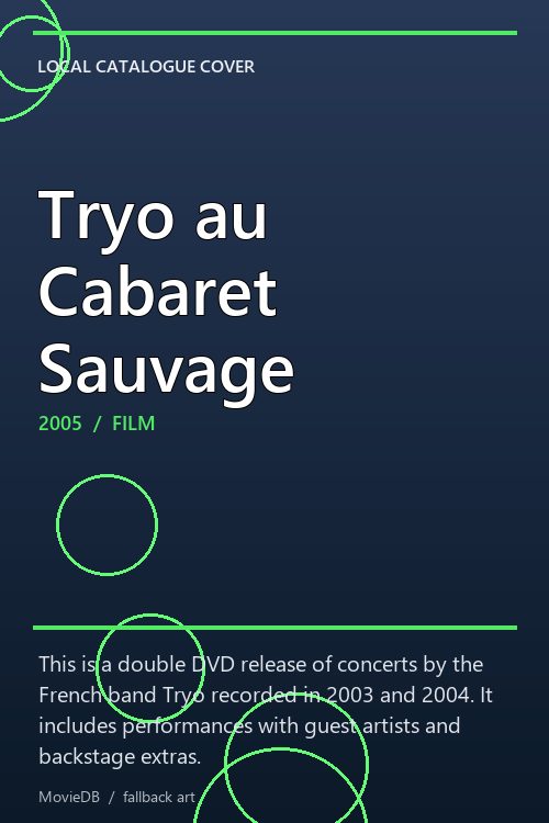 Tryo au Cabaret Sauvage poster