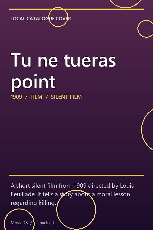 Tu ne tueras point poster
