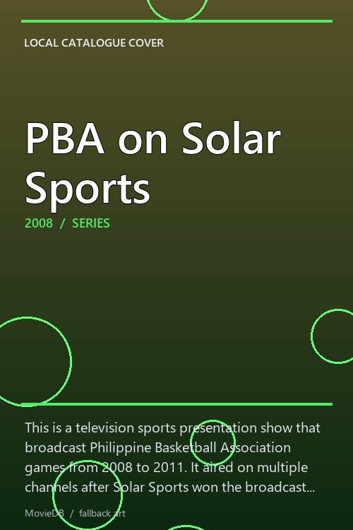 PBA on Solar Sports poster