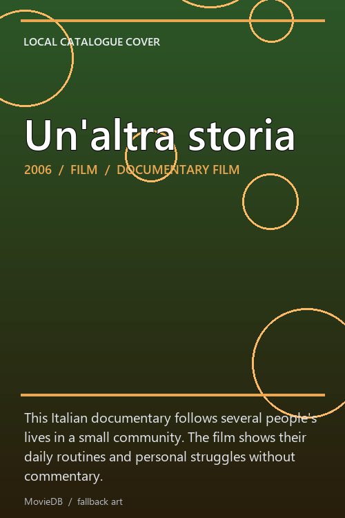 Un'altra storia poster