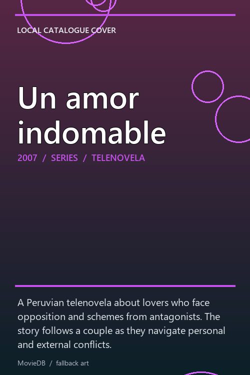 Un amor indomable poster