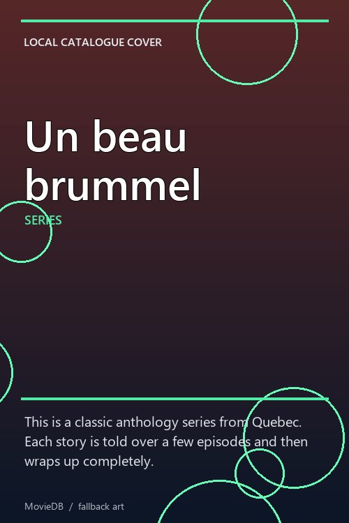 Un beau brummel poster
