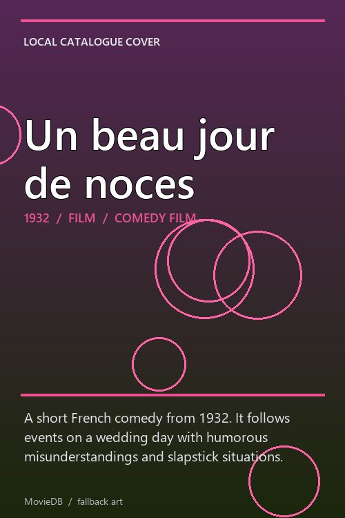 Un beau jour de noces poster