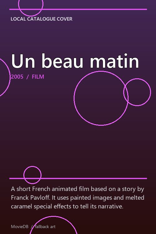 Un beau matin poster