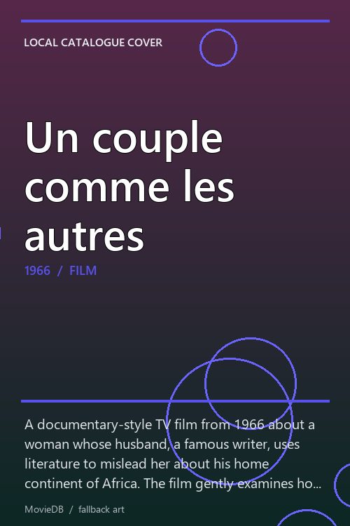 Un couple comme les autres poster