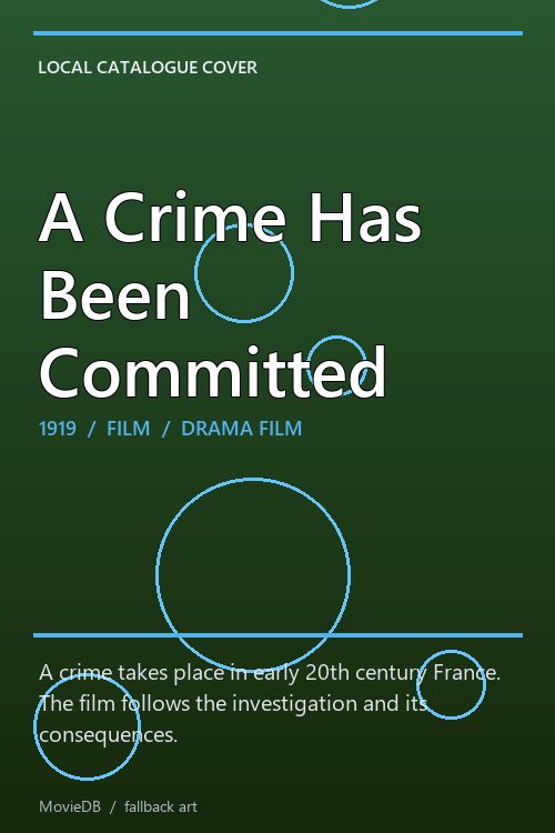 A Crime Has Been Committed poster