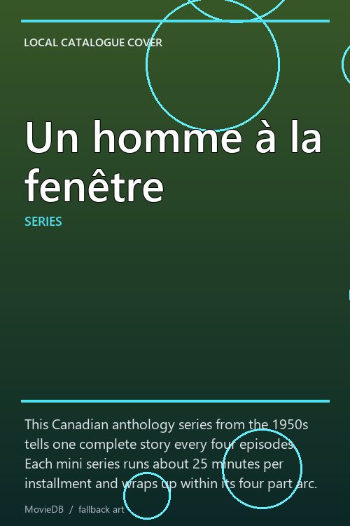 Un homme à la fenêtre poster