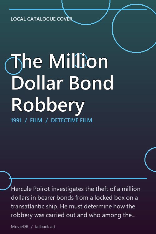 The Million Dollar Bond Robbery poster