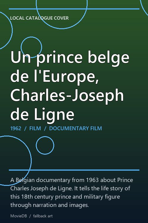 Un prince belge de l'Europe, Charles-Joseph de Ligne poster