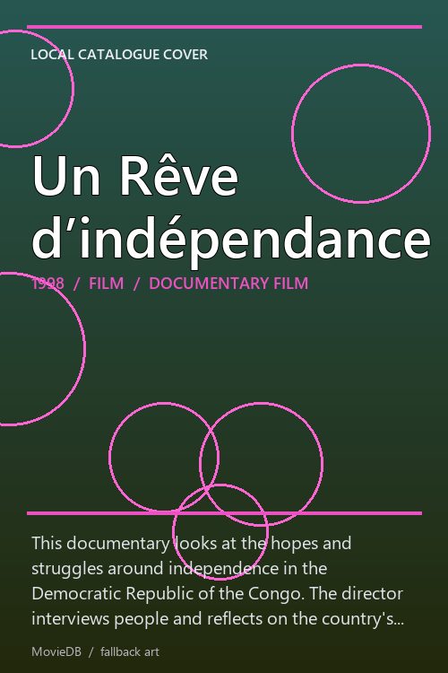 Un Rêve d’indépendance poster